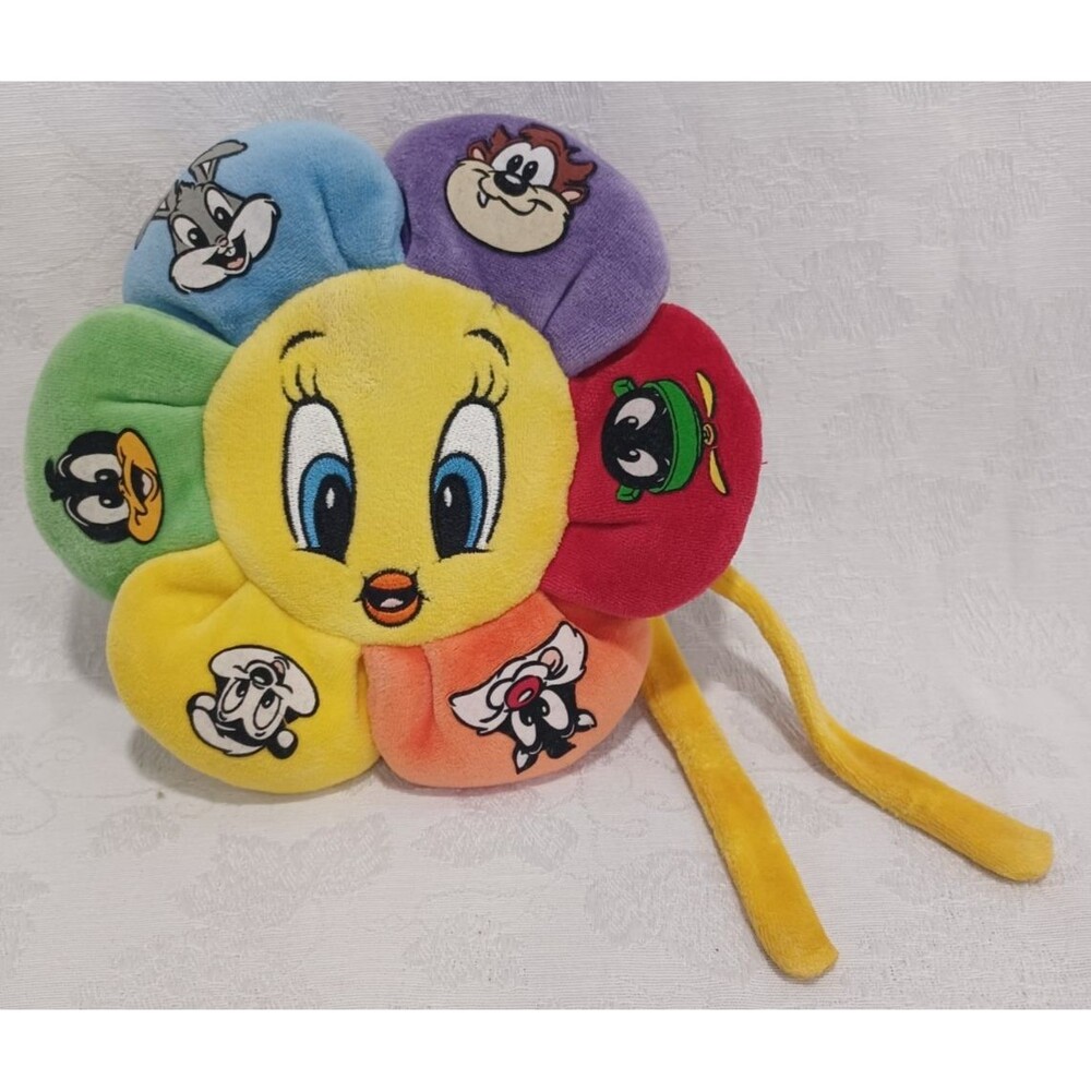 VINTAGE BABY LOONEY TUNES TWEETY BIRD PLUSH MUSICAL TOY RETIRED AND RARE 1999